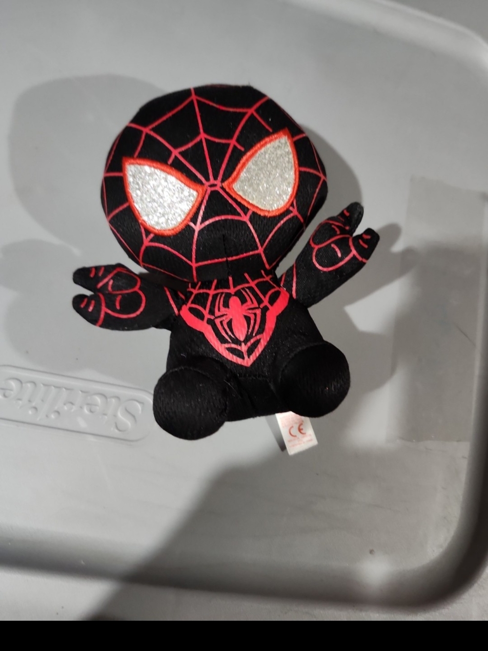 TY Beanie Baby Miles Morales Marvel Spider-Man Plush Toy Black & Red 6.5"